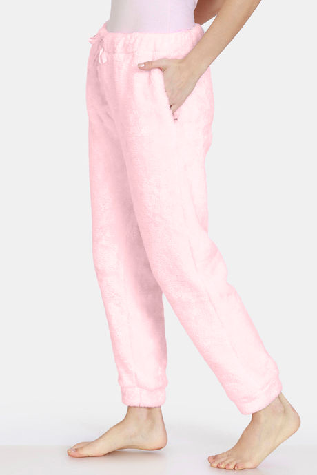 Zivame Fluffy Fur Knit Pyjama - Candy Pink — image 2